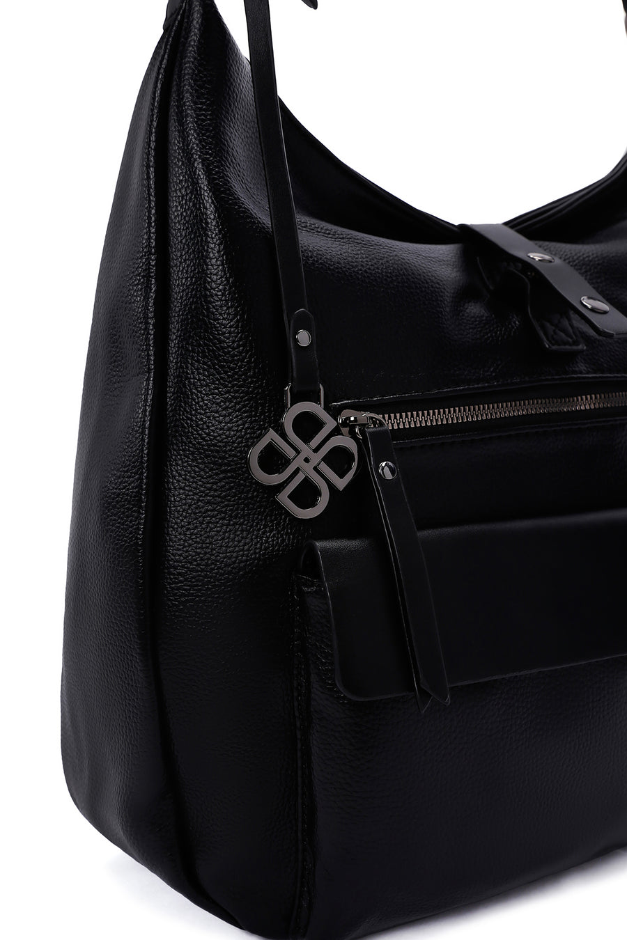 Women's Black Long Strap Shoulder Bag