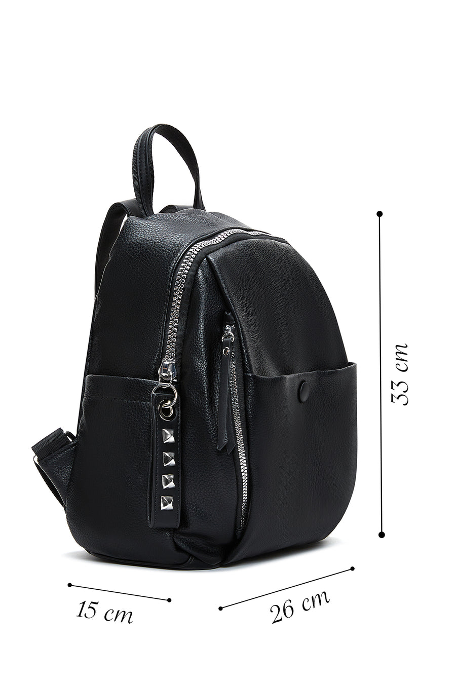 Women's Black Casual Backpack
