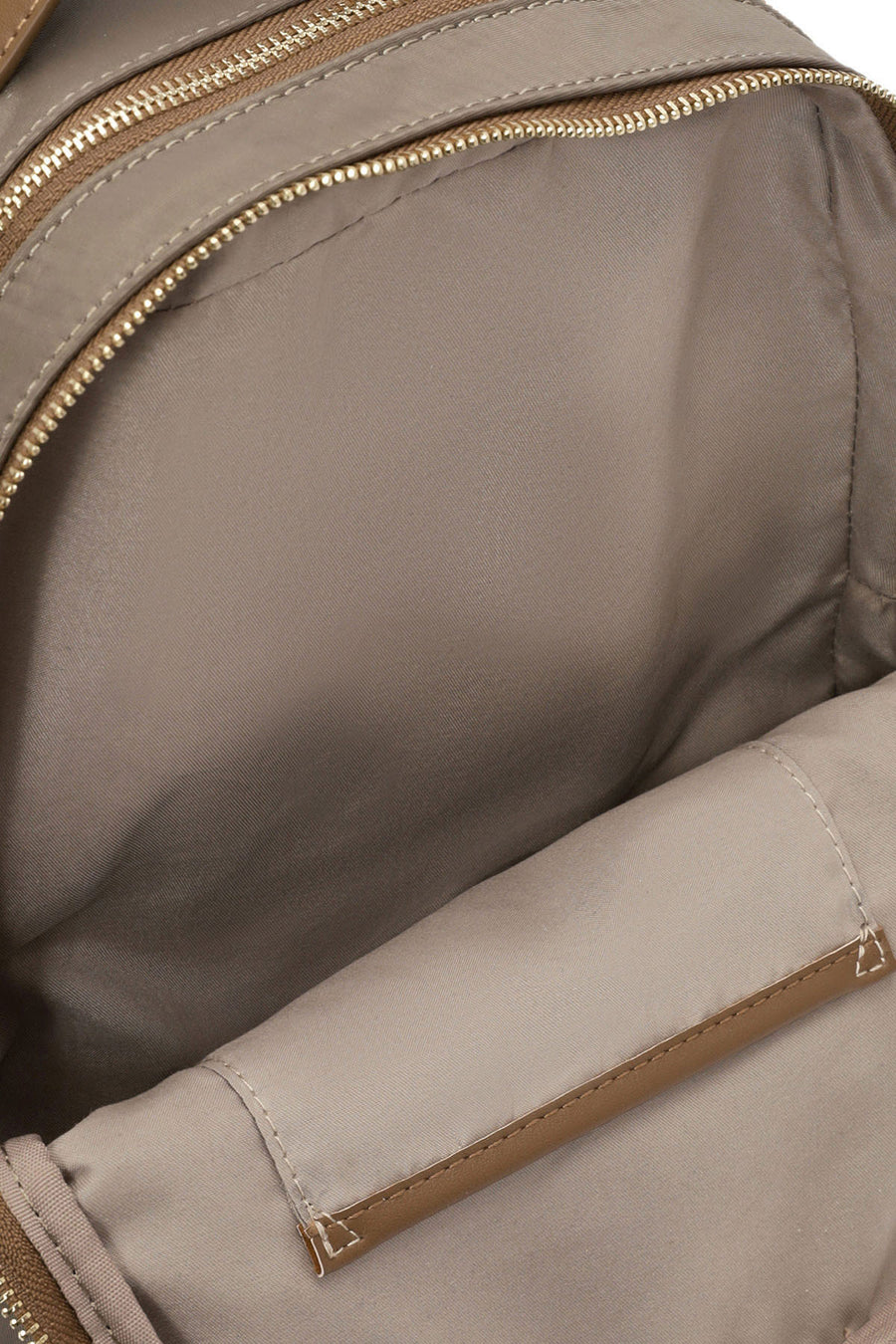 Women's Taupe Fabric Backpack