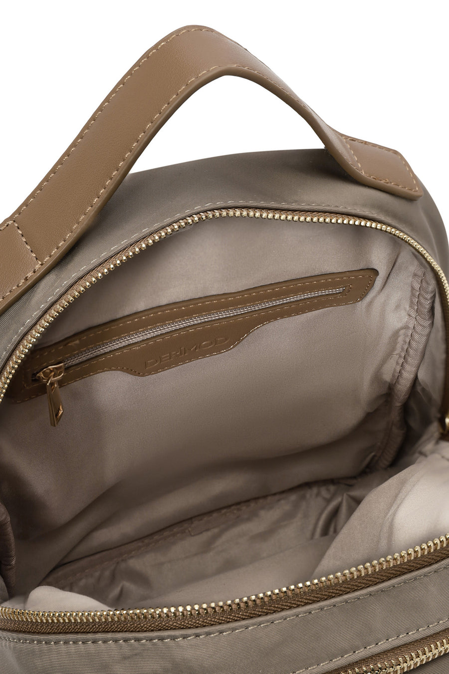 Women's Taupe Fabric Backpack