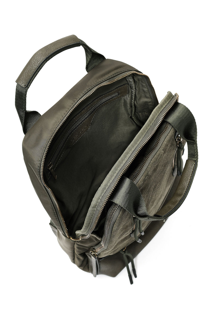 Women's Khaki Suede Backpack