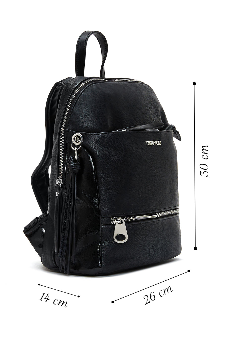 Women's Black Casual Backpack