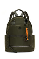 Women's Khaki Fabric Backpack | Derimod