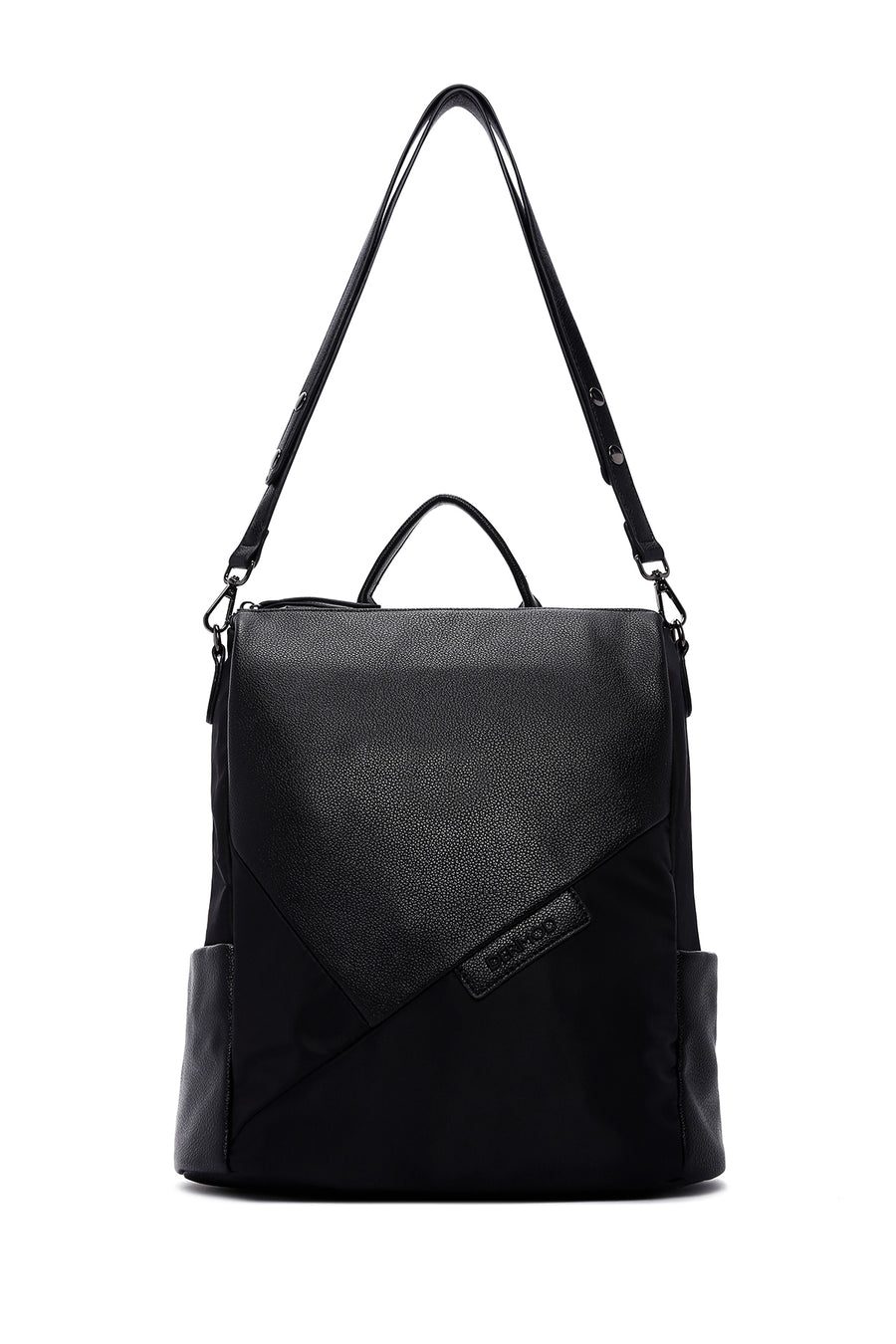 Women's Black Long Strap Casual Backpack