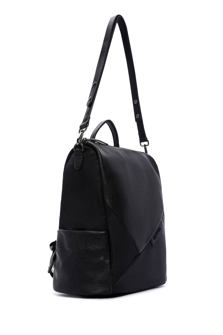 Women's Black Long Strap Casual Backpack