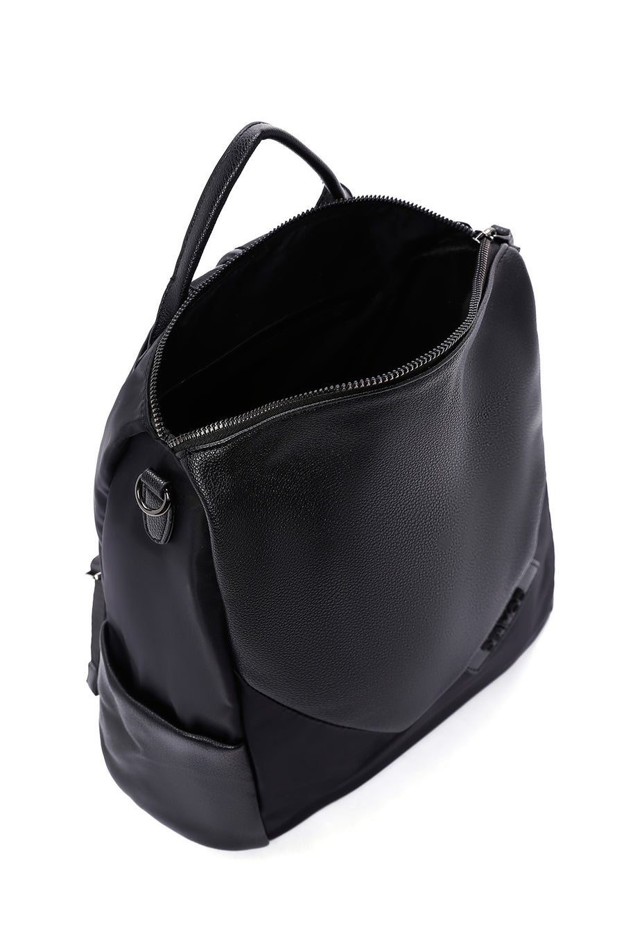 Women's Black Long Strap Casual Backpack
