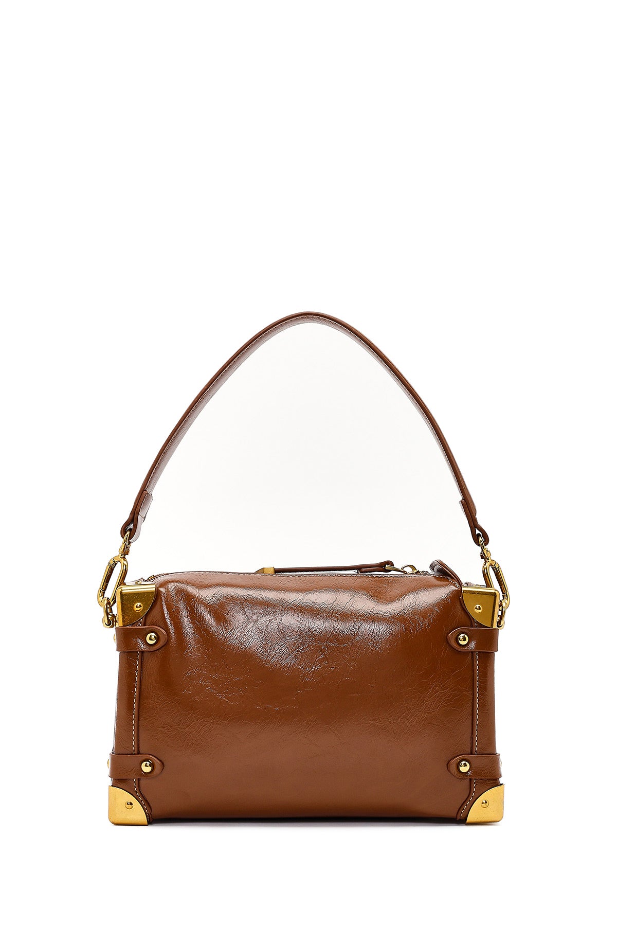 Kadın Taba Uzun Askılı Süet Deri Mini Kol Çantası