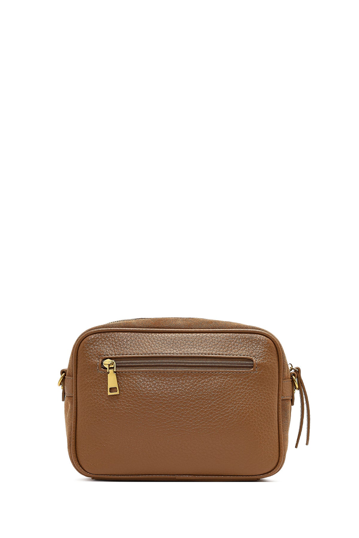 Kadın Taba Uzun Askılı Süet Deri Çapraz Çanta