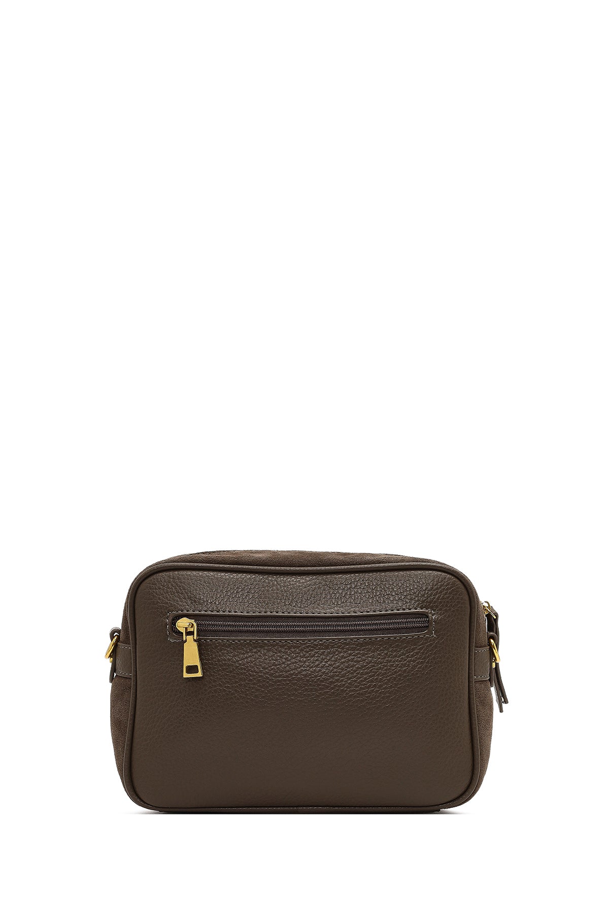 Kadın Vizon Uzun Askılı Süet Deri Çapraz Çanta