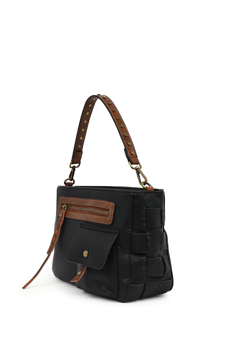 Women's Black Long Strap Shoulder Bag