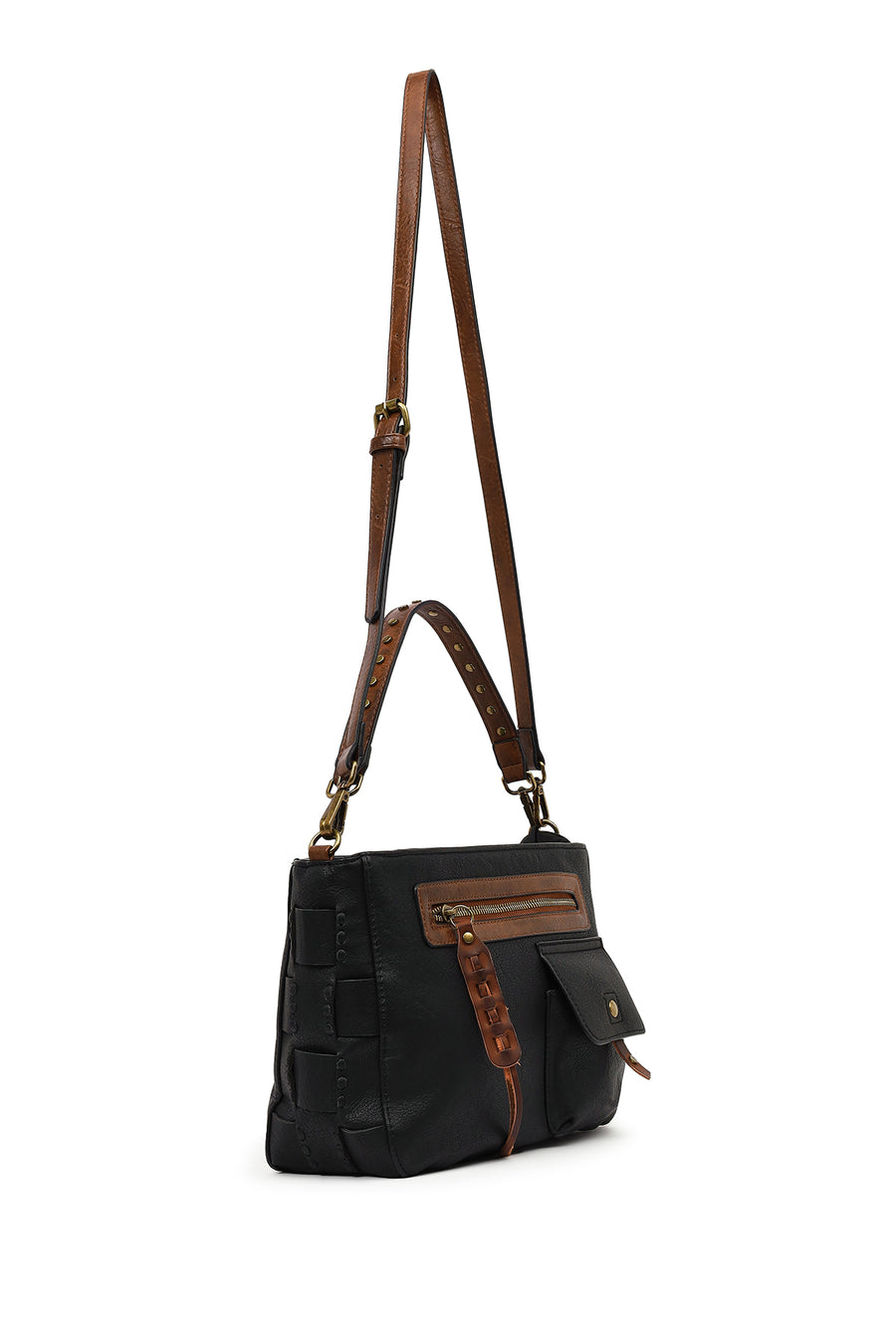 Women's Black Long Strap Shoulder Bag