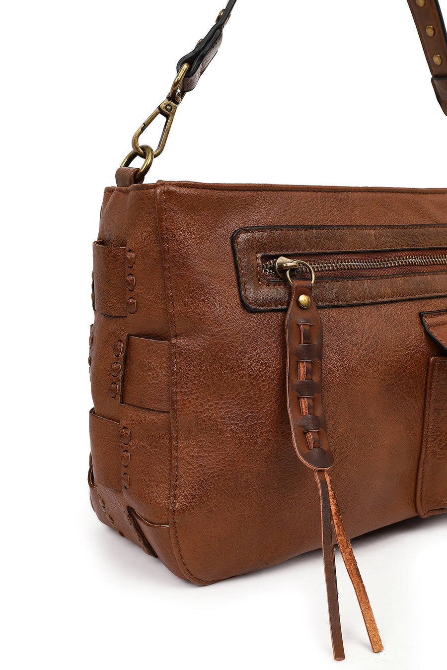 Women's Brown Long Strap Shoulder Bag