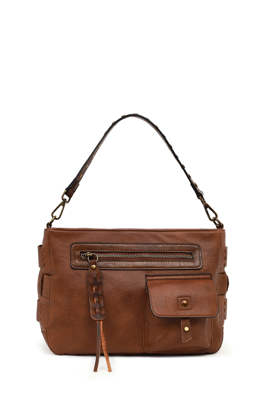 Women's Brown Long Strap Shoulder Bag