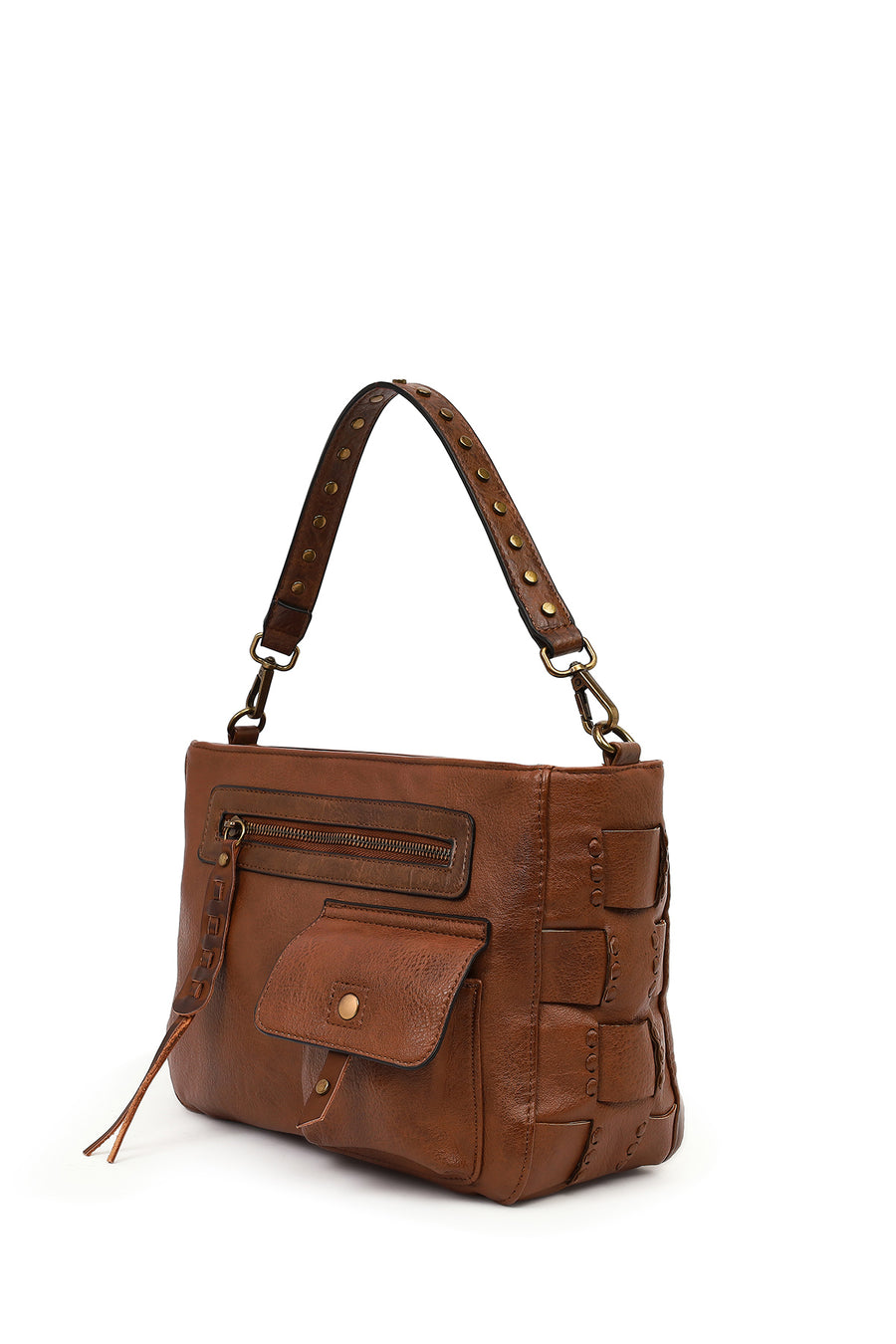 Women's Brown Long Strap Shoulder Bag