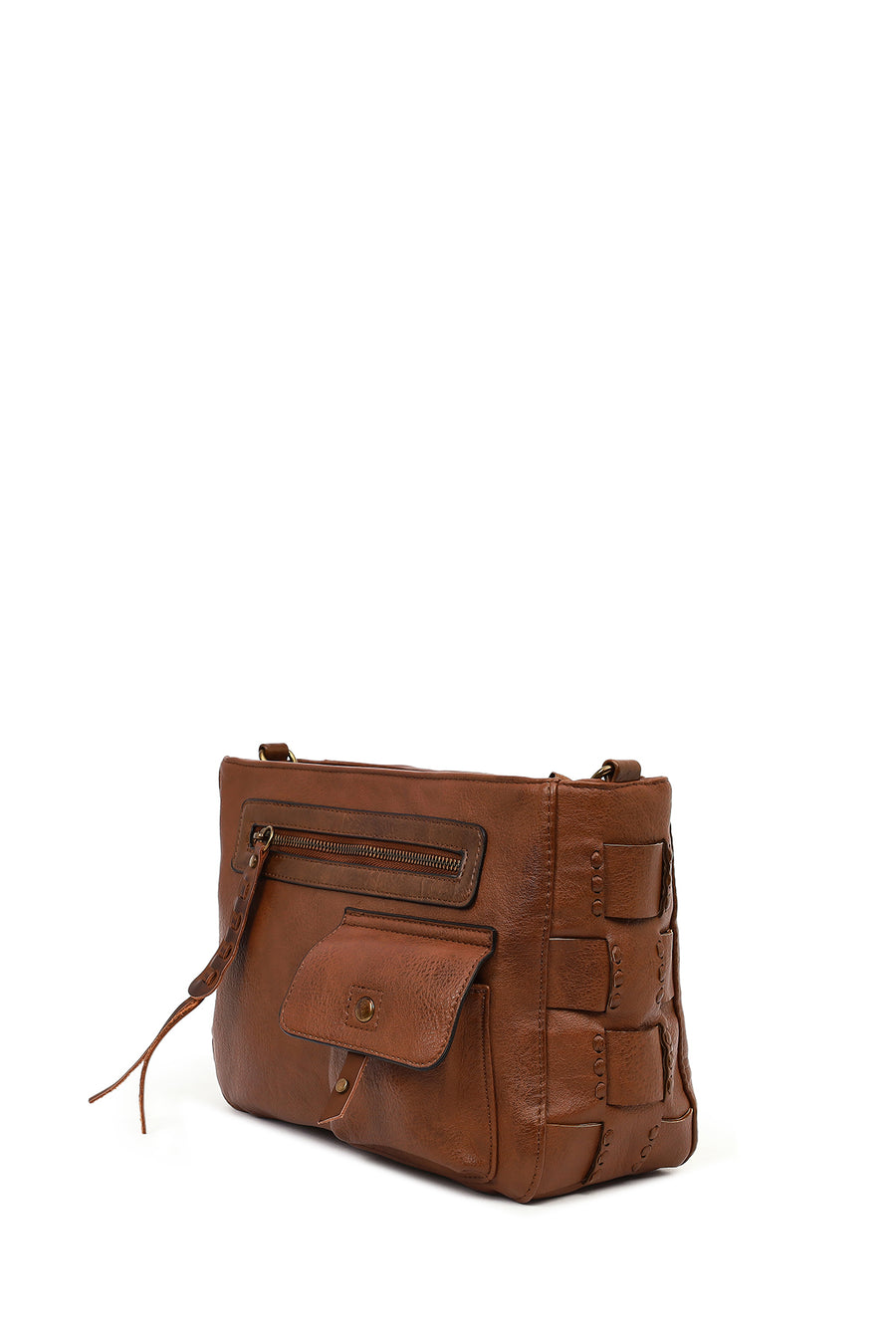 Women's Brown Long Strap Shoulder Bag