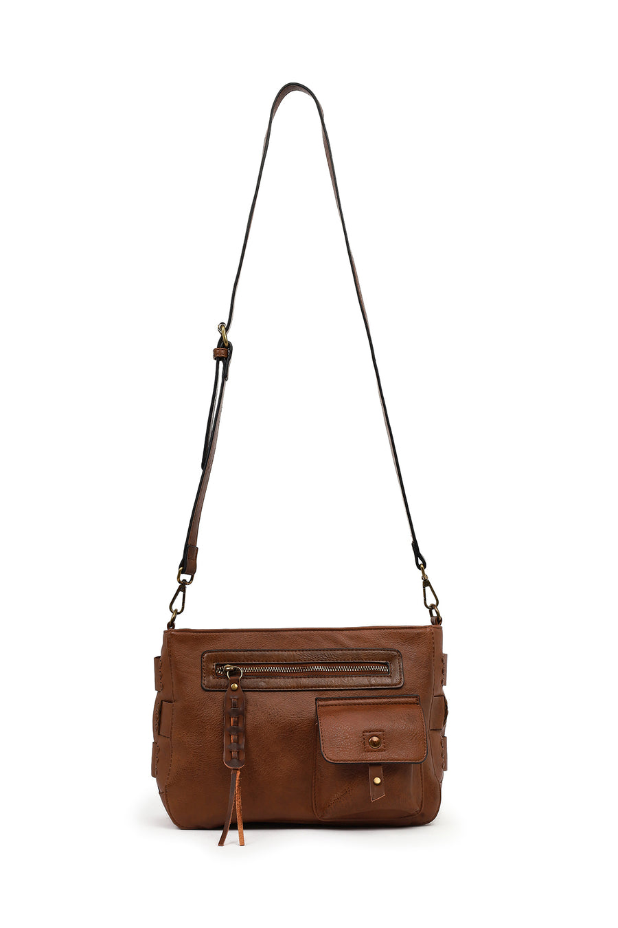 Women's Brown Long Strap Shoulder Bag