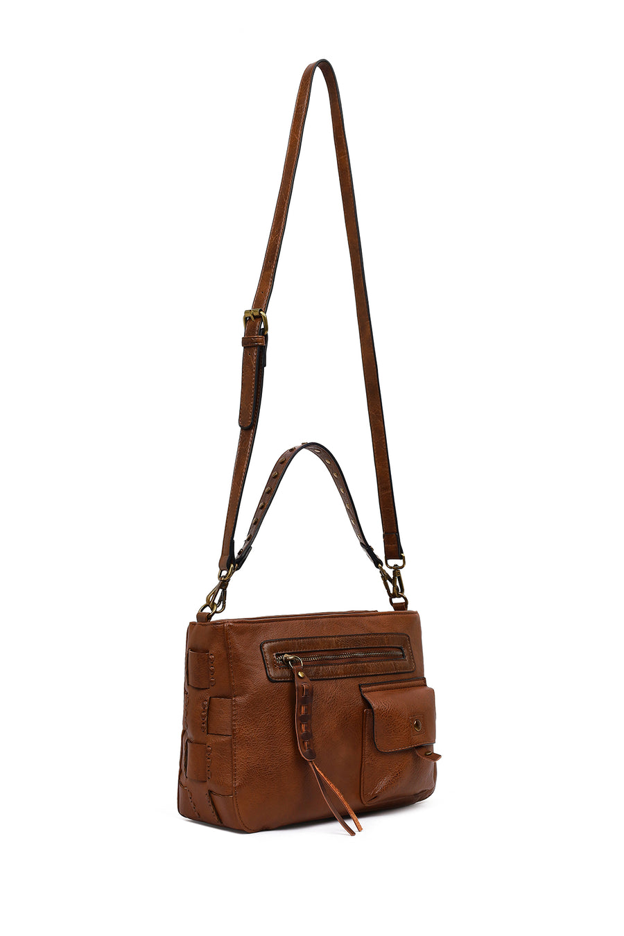 Women's Brown Long Strap Shoulder Bag