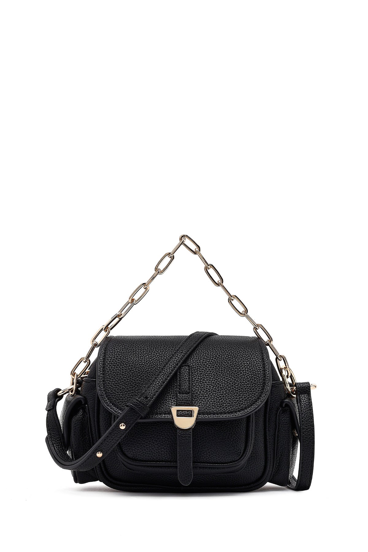 Women's Black Long Strap Mini Shoulder Bag 25WBD2538FT | Derimod