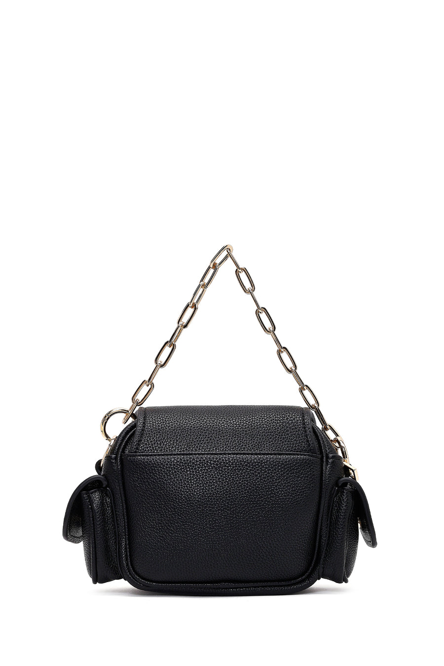 Women's Black Long Strap Mini Shoulder Bag