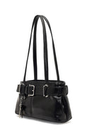 Women's Black Patent Leather Shoulder Bag | Derimod