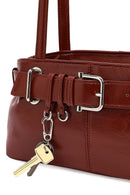 Kadın Kırmızı Rugan Omuz Çantası | Derimod