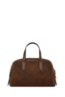 Kadın Kahverengi Uzun Askılı Süet Kol Çantası | Derimod