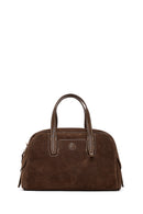 Kadın Kahverengi Uzun Askılı Süet Kol Çantası | Derimod