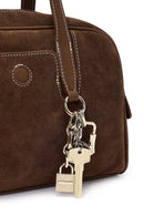 Kadın Kahverengi Uzun Askılı Süet Kol Çantası | Derimod