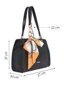 Kadın Siyah Aksesuarlı Klasik Omuz Çantası | Derimod