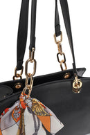 Kadın Siyah Aksesuarlı Klasik Omuz Çantası | Derimod