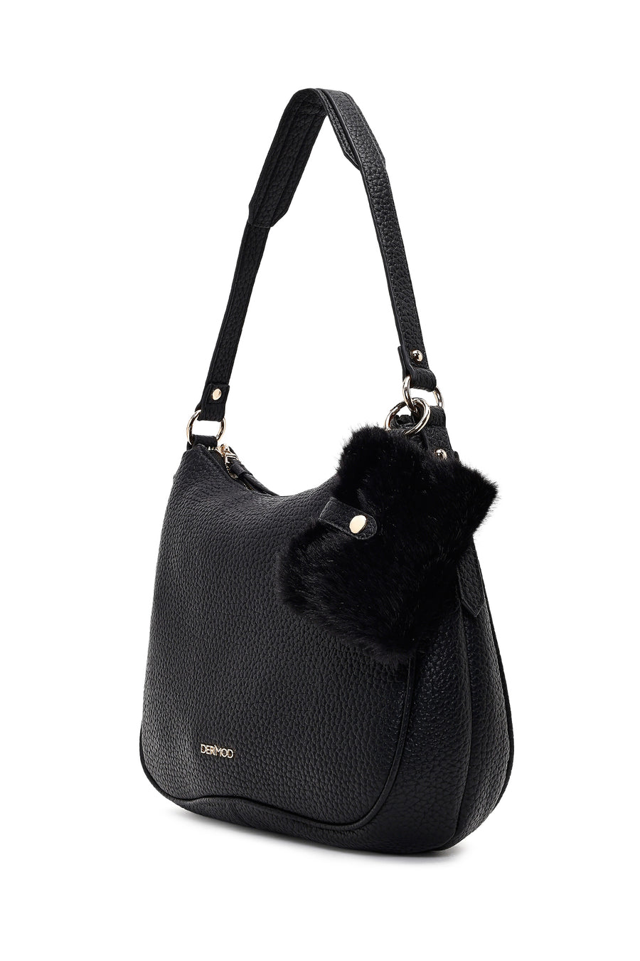 Women's Black Long Strap Shoulder Bag