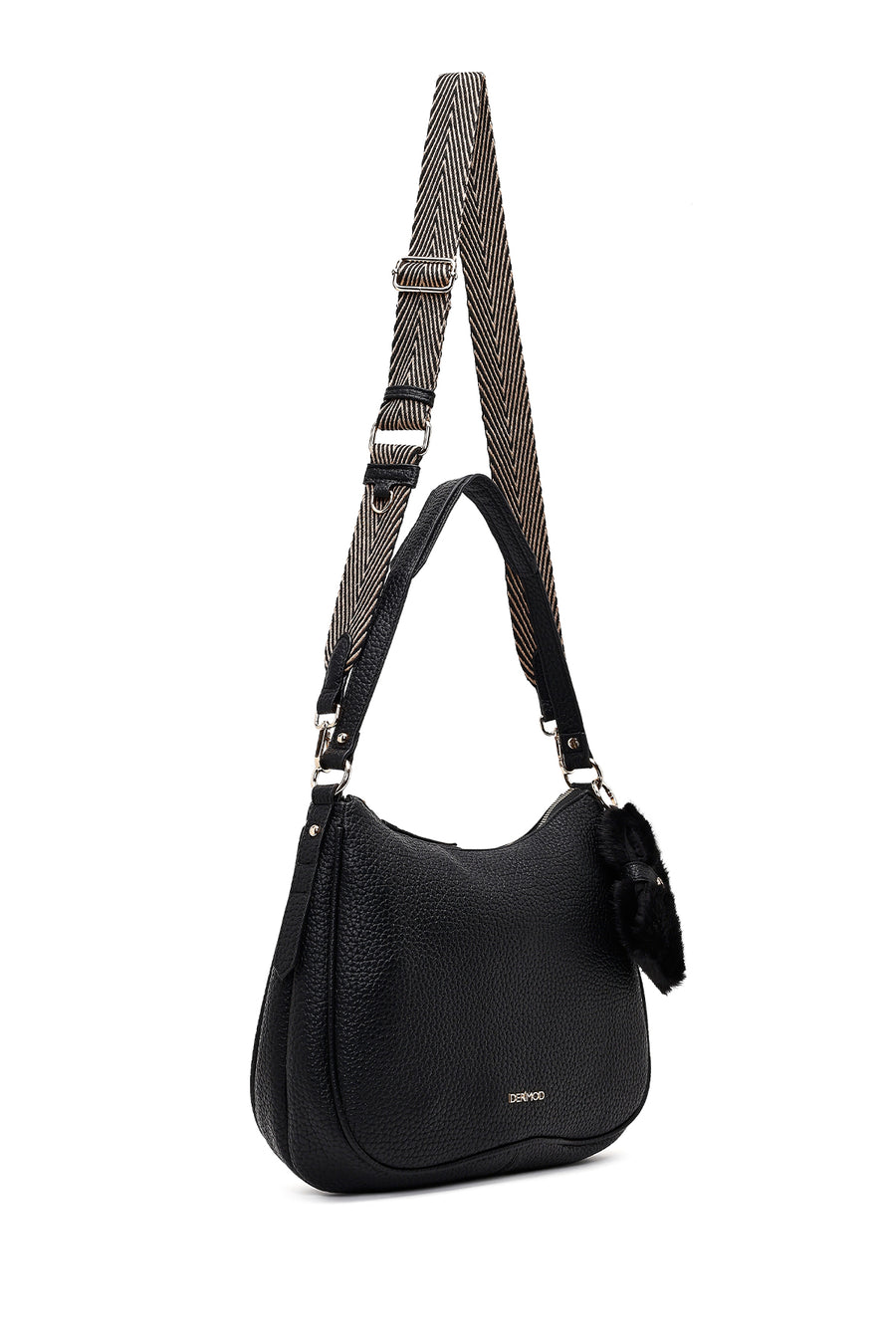 Women's Black Long Strap Shoulder Bag