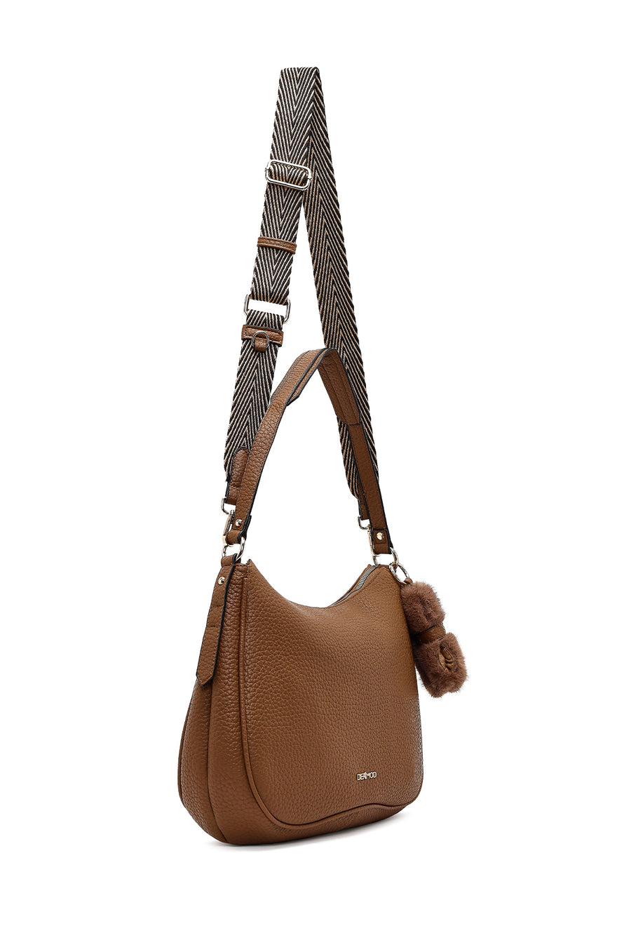 Women's Brown Long Strap Shoulder Bag