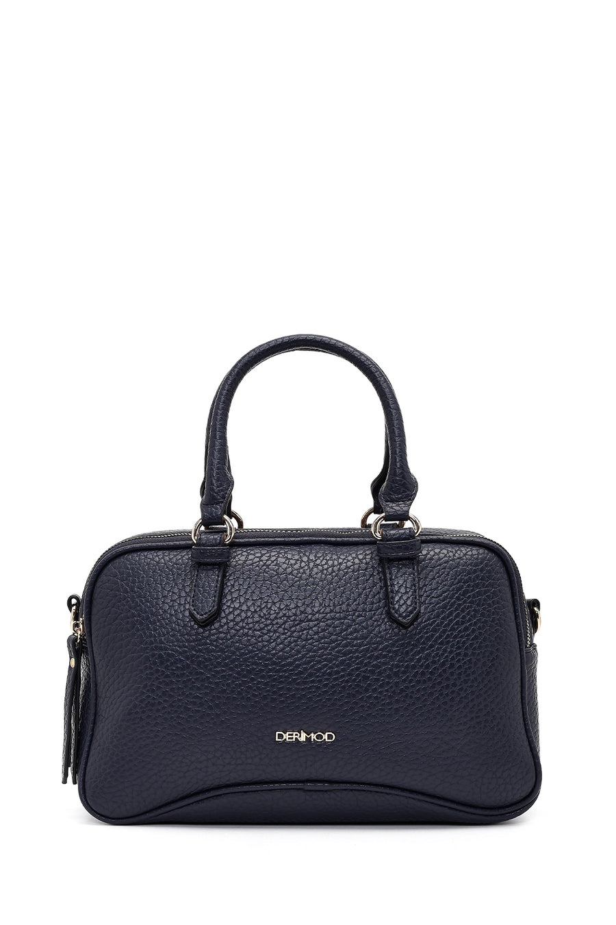 Women's Navy Blue Long Strap Accessorized Shoulder Bag