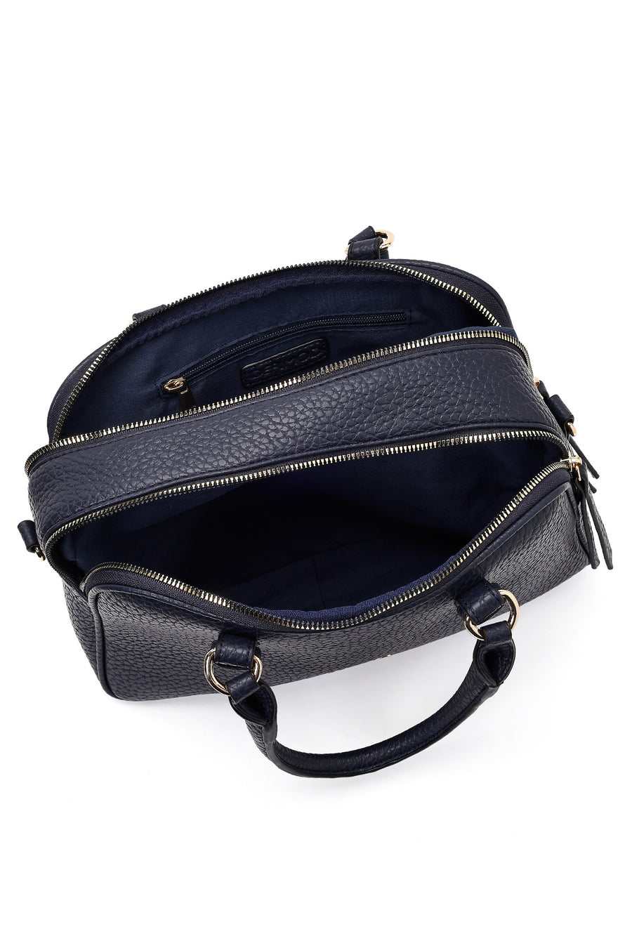 Women's Navy Blue Long Strap Accessorized Shoulder Bag