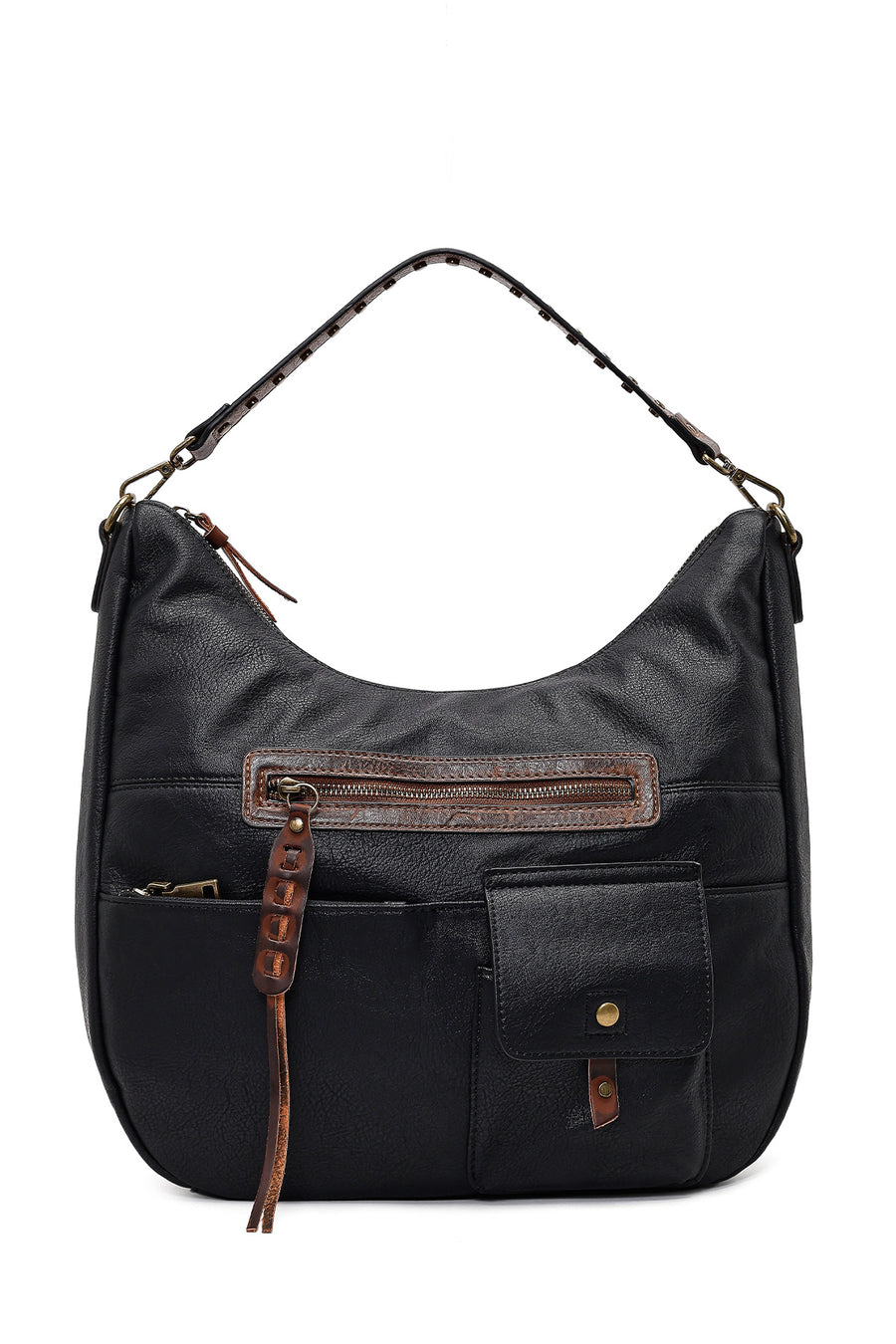 Women's Black Long Strap Shoulder Bag