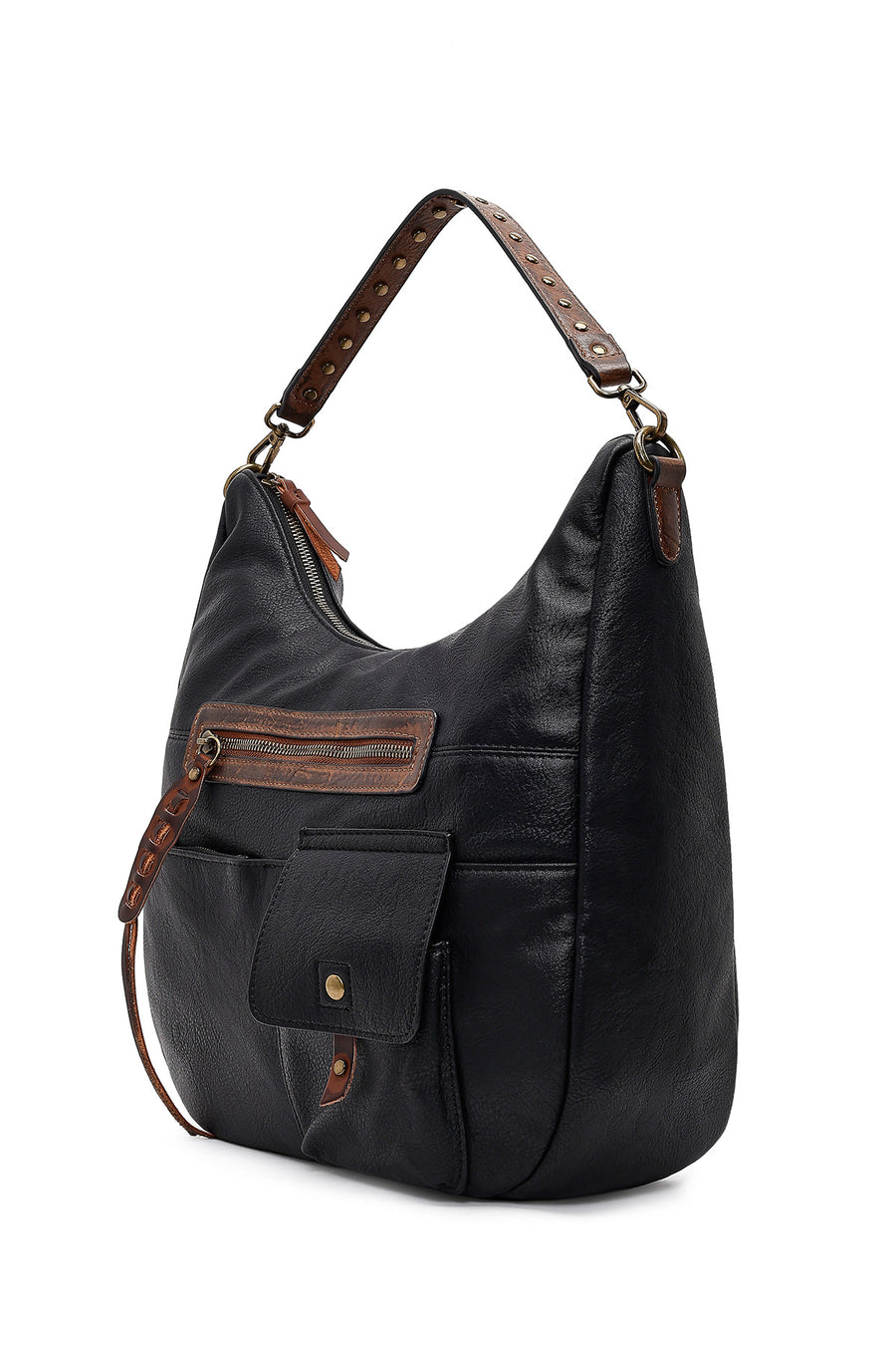 Women's Black Long Strap Shoulder Bag