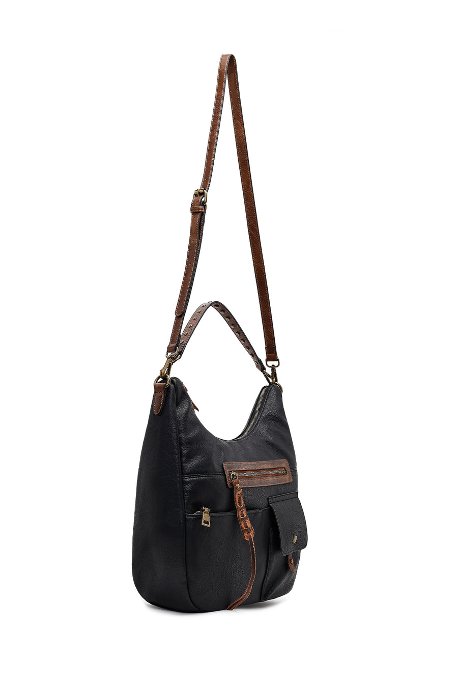 Women's Black Long Strap Shoulder Bag