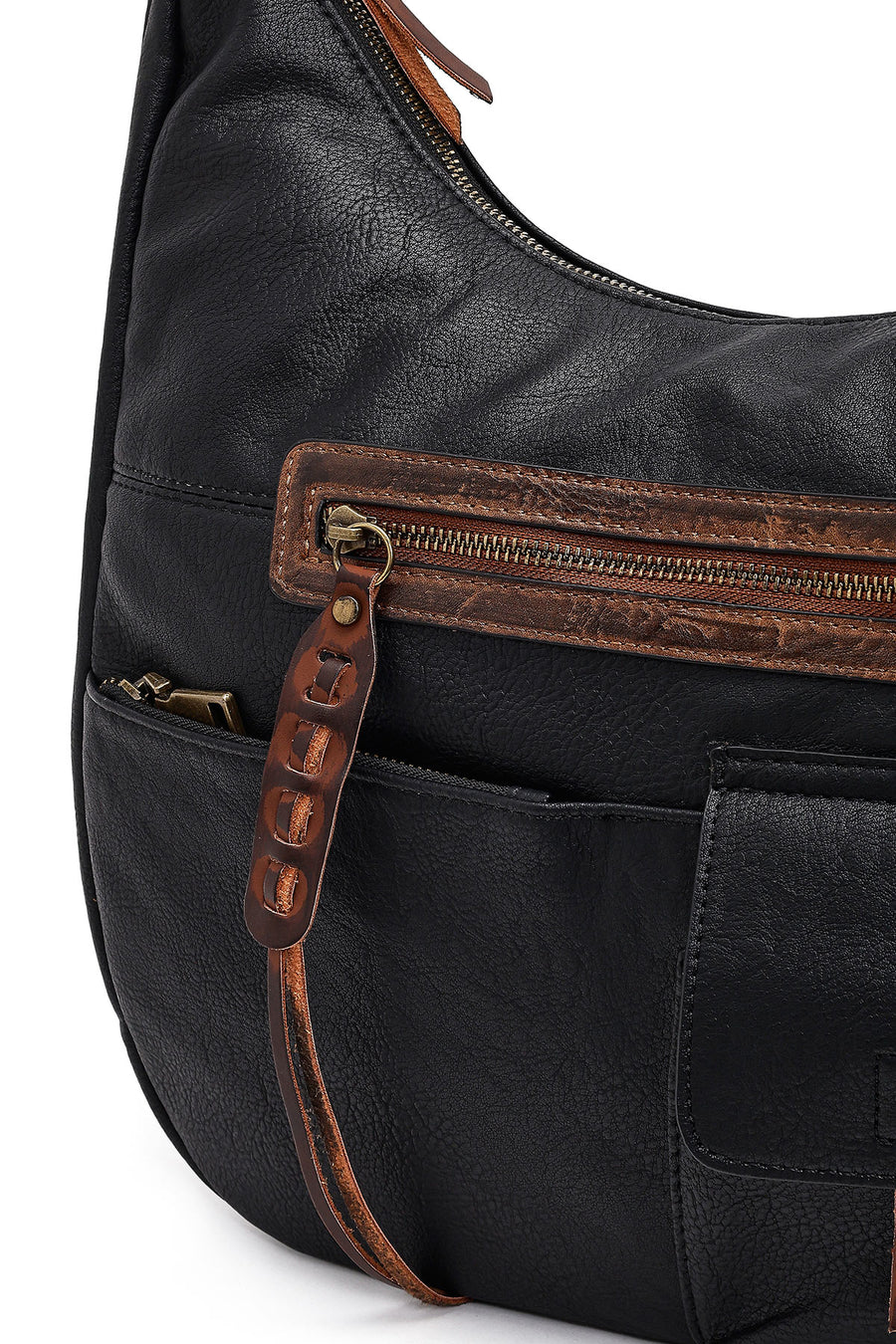 Women's Black Long Strap Shoulder Bag
