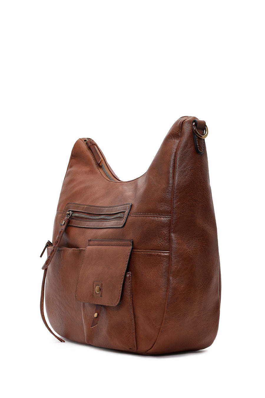 Women's Brown Long Strap Shoulder Bag
