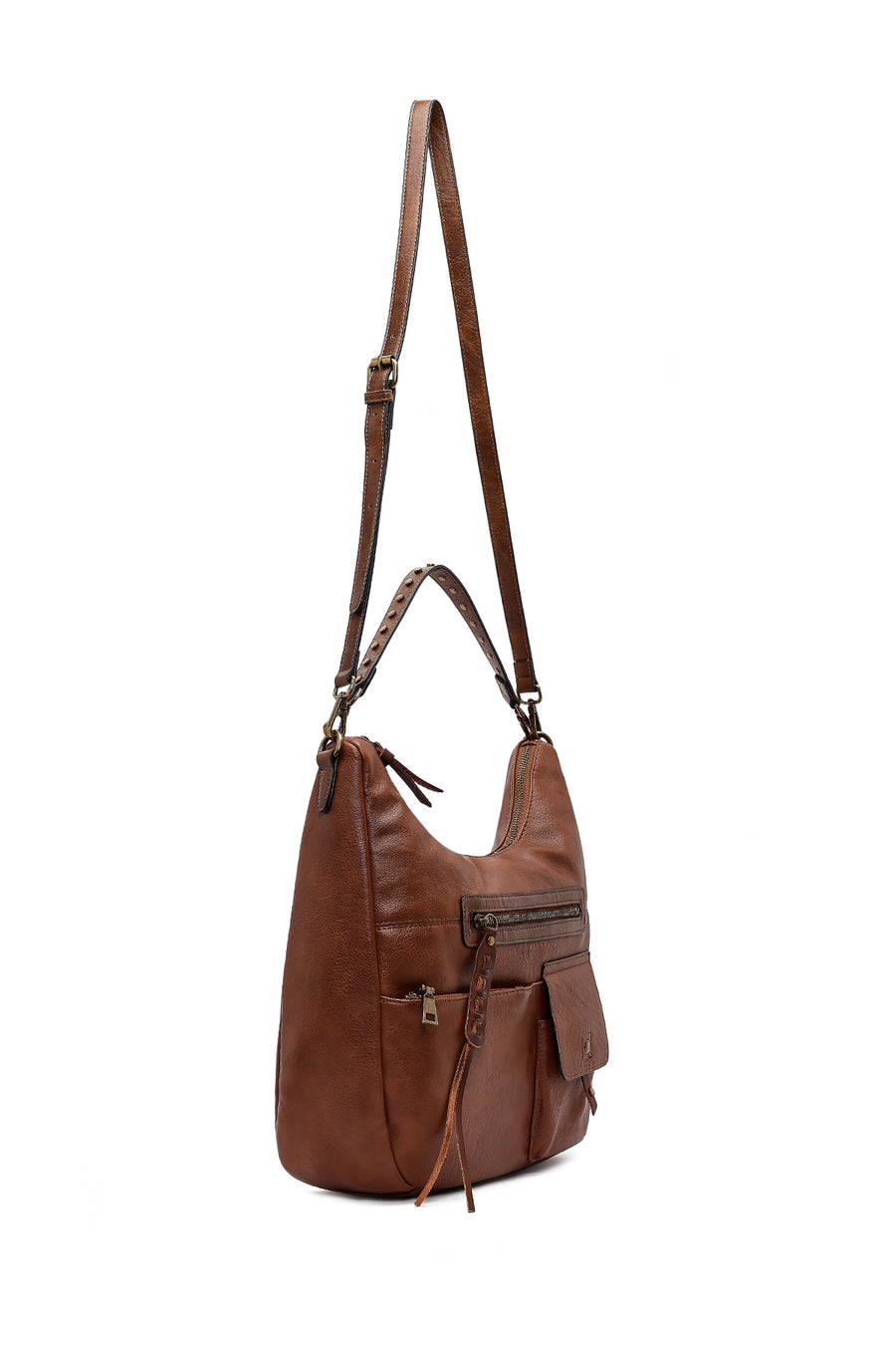 Women's Brown Long Strap Shoulder Bag