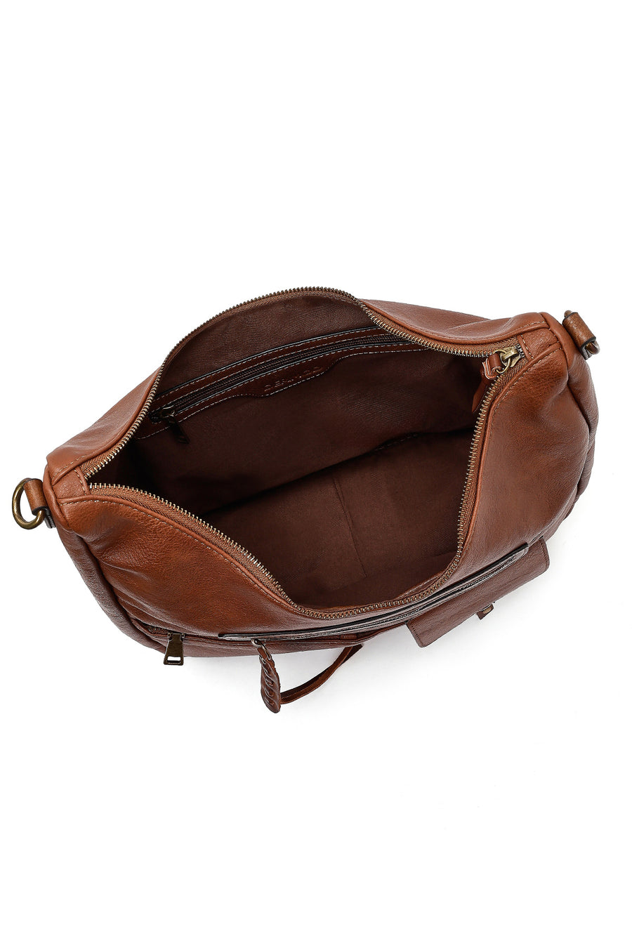 Women's Brown Long Strap Shoulder Bag