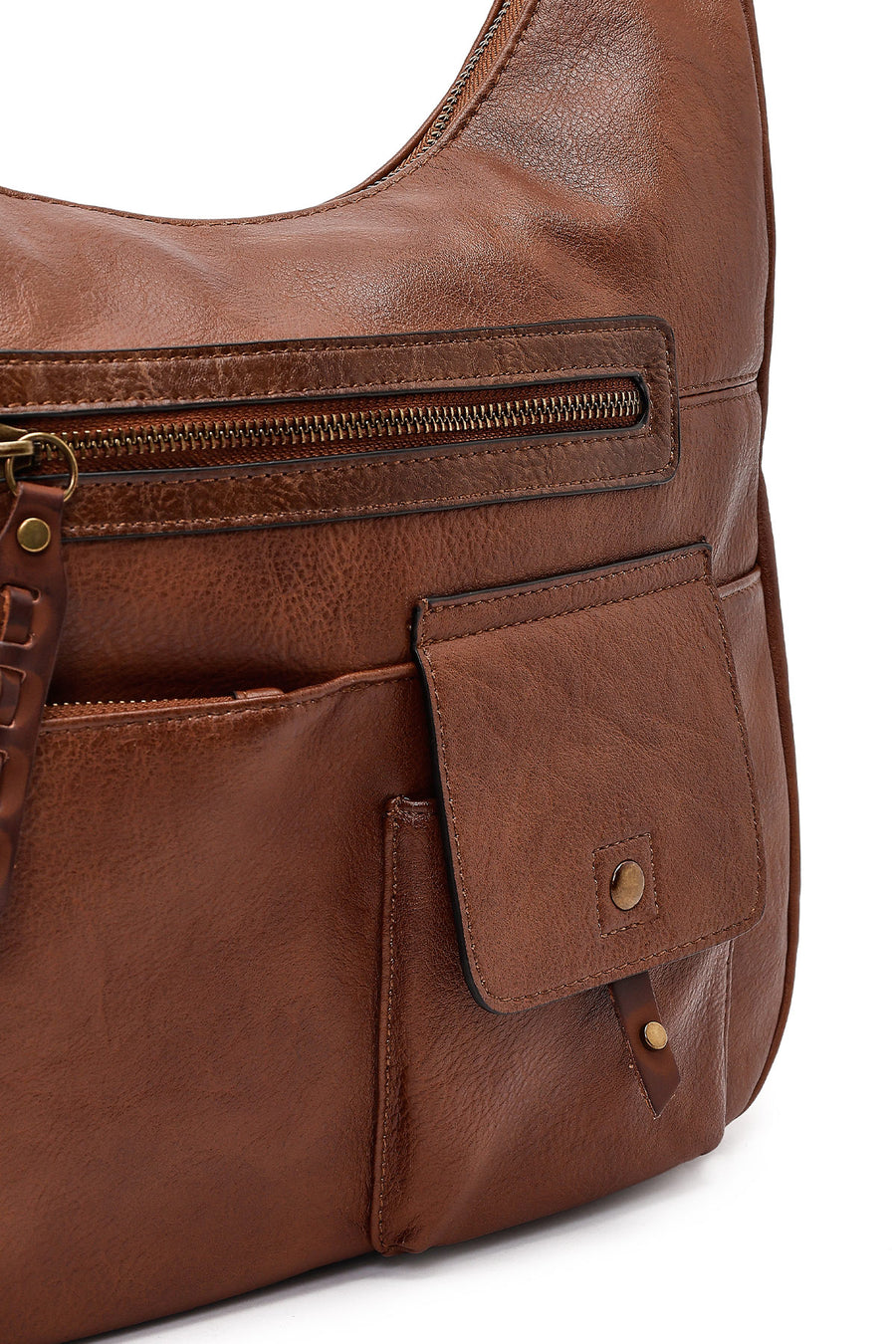 Women's Brown Long Strap Shoulder Bag