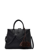 Women's Black Long Strapped Accessorized Shoulder Bag | Derimod