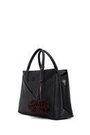 Women's Black Long Strapped Accessorized Shoulder Bag | Derimod