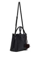 Women's Black Long Strapped Accessorized Shoulder Bag | Derimod