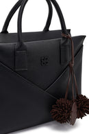 Women's Black Long Strapped Accessorized Shoulder Bag | Derimod