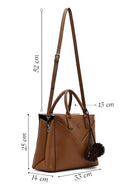 Women's Brown Long Strap Accessorized Shoulder Bag | Derimod