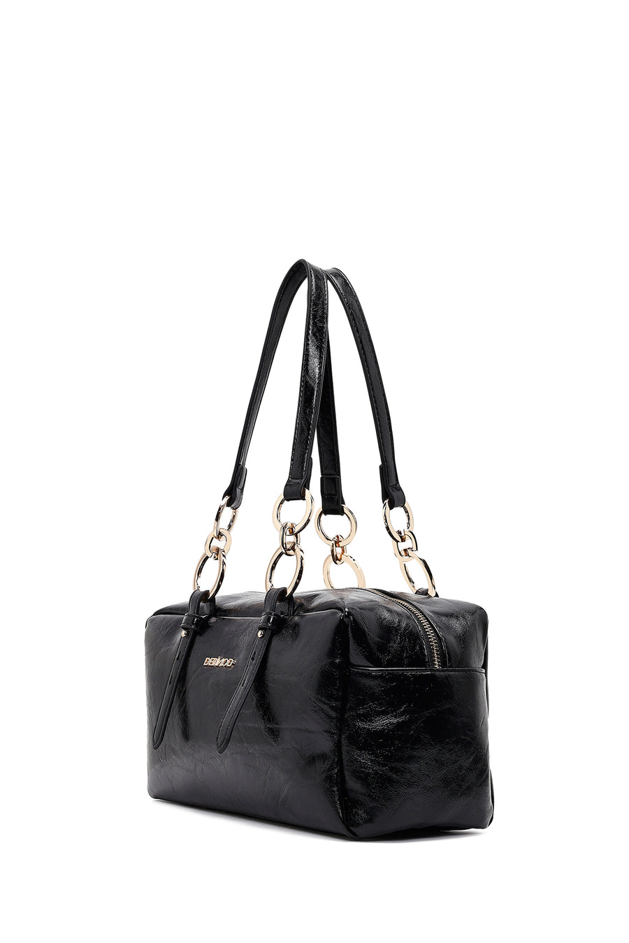 Women's Black Long Strap Shoulder Bag