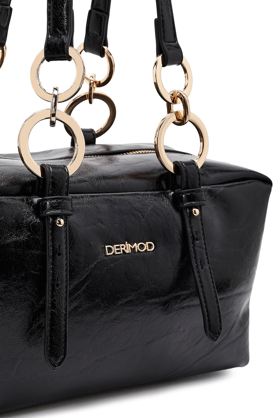 Women's Black Long Strap Shoulder Bag